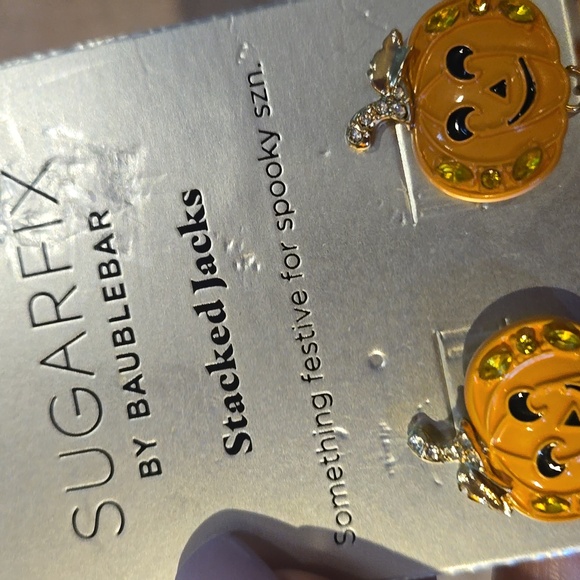 NEW Sugarfix by Baublebar "Stacked Jacks" Dangle Earrings - Picture 3 of 6